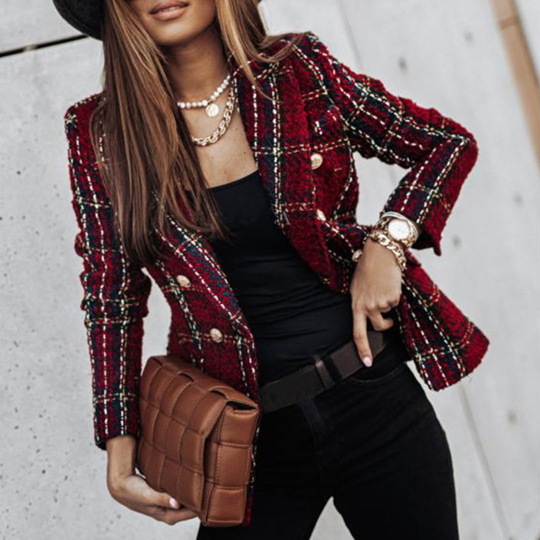 Renske™ | Elegante Geruite Blazer 4