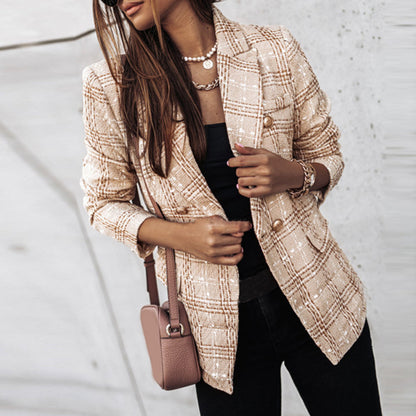 Renske™ | Elegante Geruite Blazer 3
