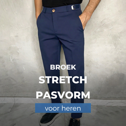 Milo™ | Stijlvolle aansluitende casual broek