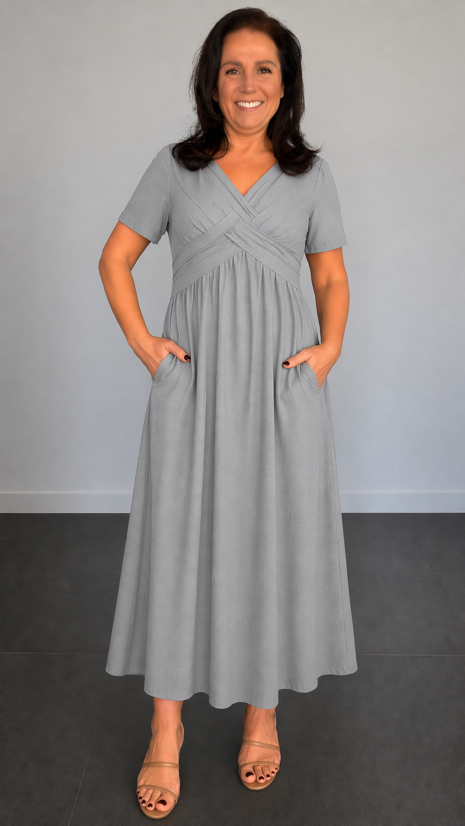 Lotte™ | Comfortabele midi jurk