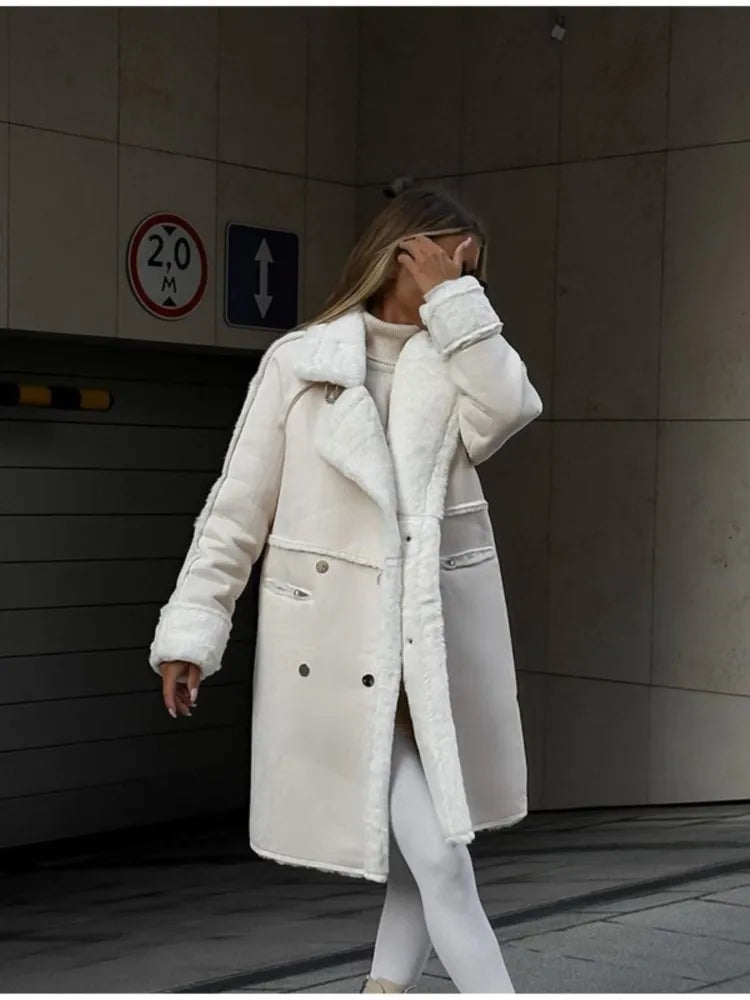 Nikki™ | Chique Lange Jas Met Teddyvoering 5