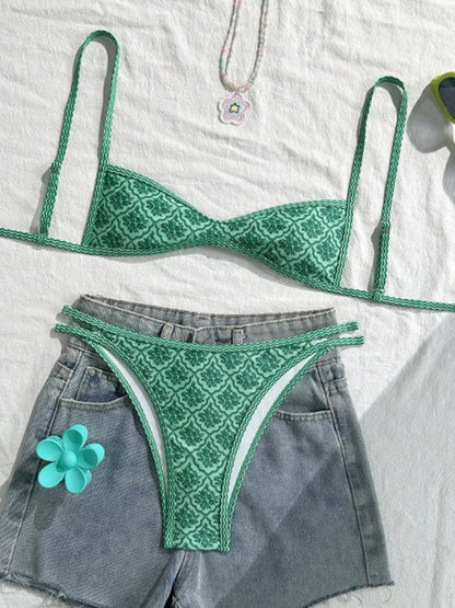 Sanne™ | Stijlvolle Patroon Driehoek Bikini