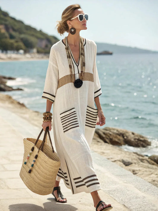Tavi™ | Elegante Losse Strand Maxi Jurk