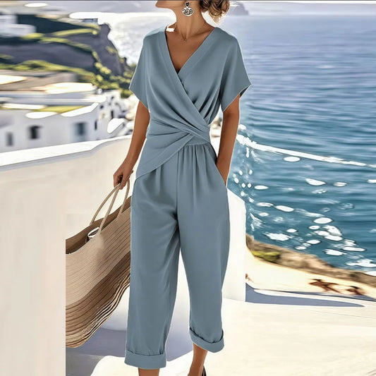 Aris™ | Elegante Wrap Jumpsuit