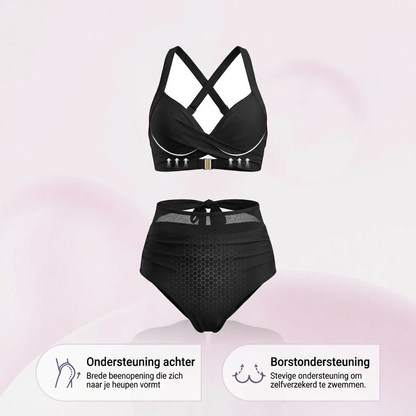 Sabine™ | 2-in-1 Hoog Getailleerde Tummy Control Bikini