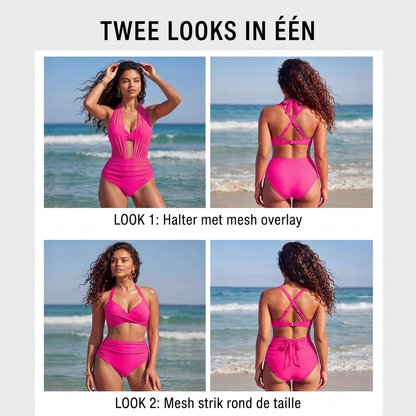 Sabine™ | 2-in-1 Hoog Getailleerde Tummy Control Bikini
