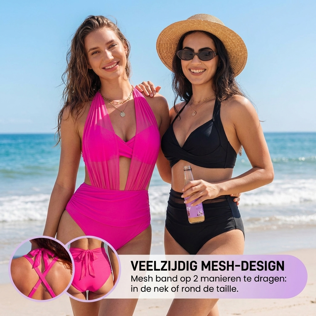 Sabine™ | 2-in-1 Hoog Getailleerde Tummy Control Bikini