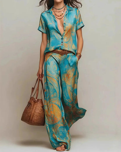 Talia™ | Comfortabele Bohemian Tweedelige Set