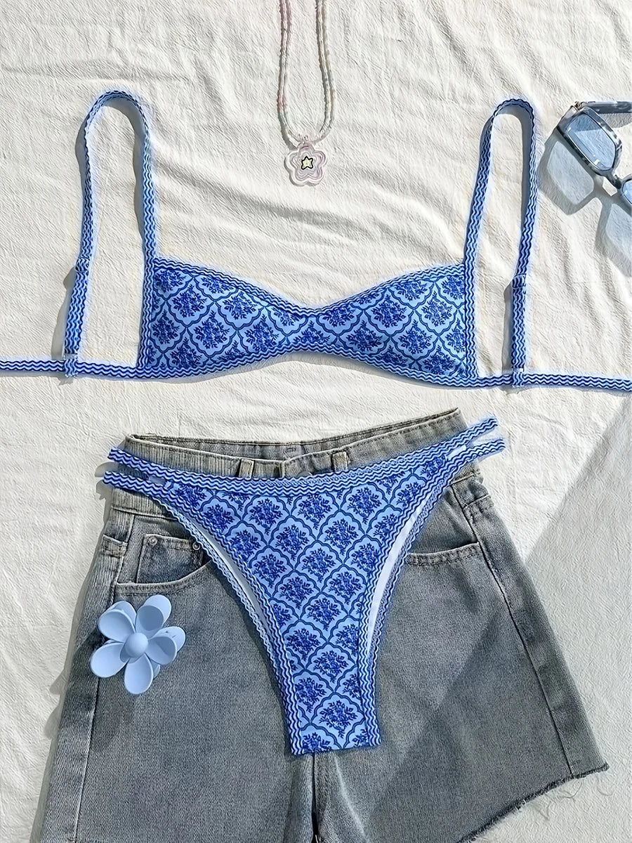 Sanne™ | Stijlvolle Patroon Driehoek Bikini