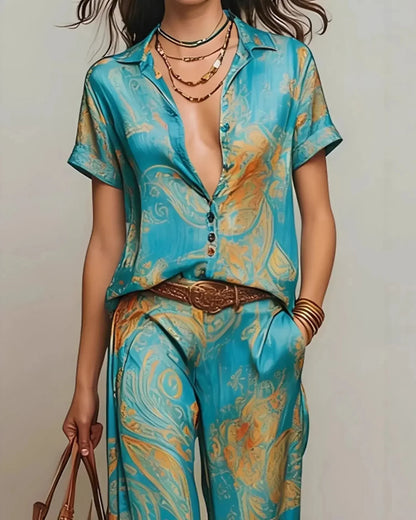 Talia™ | Comfortabele Bohemian Tweedelige Set