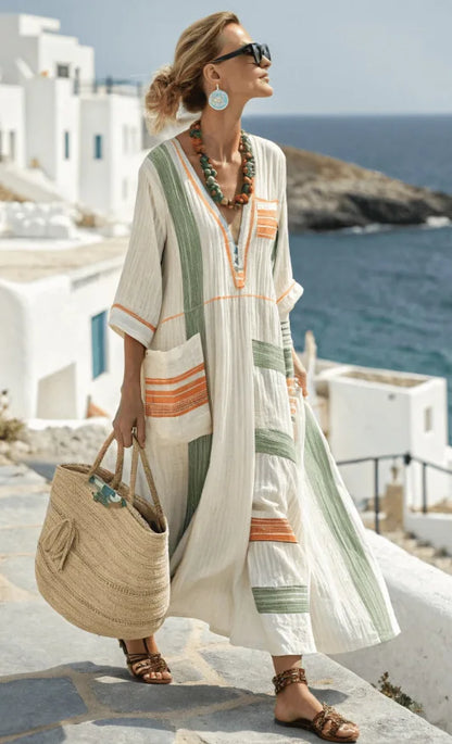 Tavi™ | Elegante Losse Strand Maxi Jurk