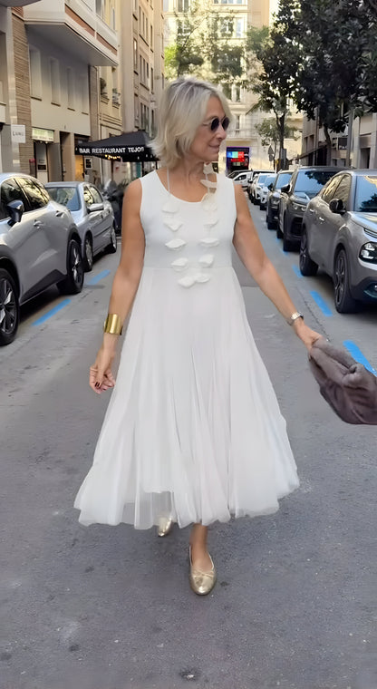 Rosa™ | Elegante Gelaagde Midi Jurk