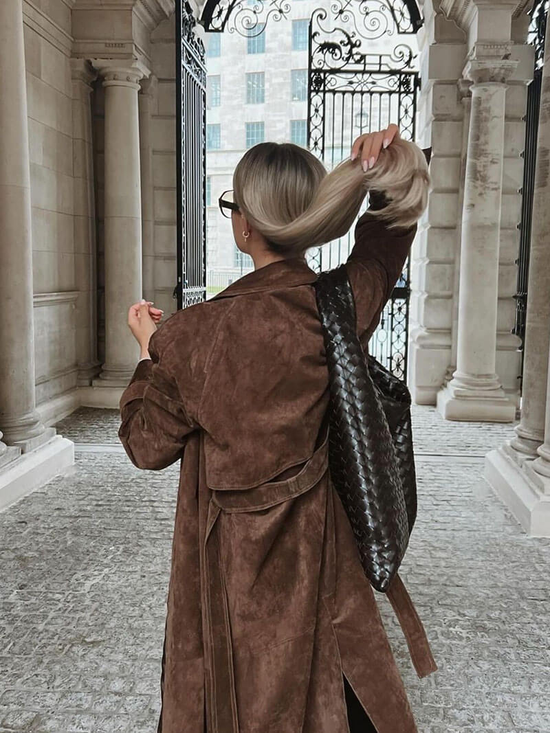 Frejas Suède Trenchcoat™ | Imitatie-suède
