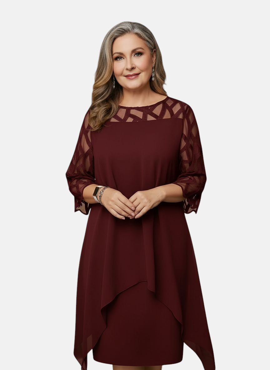 Elara™ | Elegante Comfortabele Midi Jurk