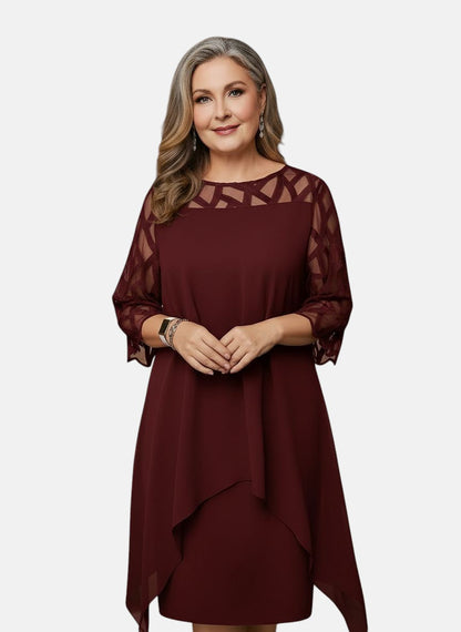 Elara™ | Elegante Comfortabele Midi Jurk