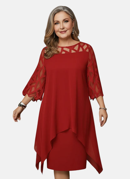Elara™ | Elegante Comfortabele Midi Jurk