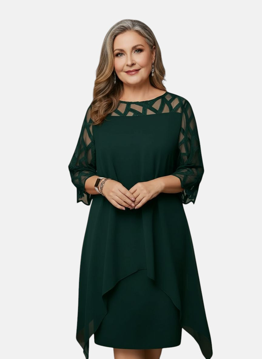 Elara™ | Elegante Comfortabele Midi Jurk