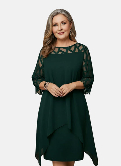 Elara™ | Elegante Comfortabele Midi Jurk