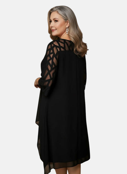 Elara™ | Elegante Comfortabele Midi Jurk