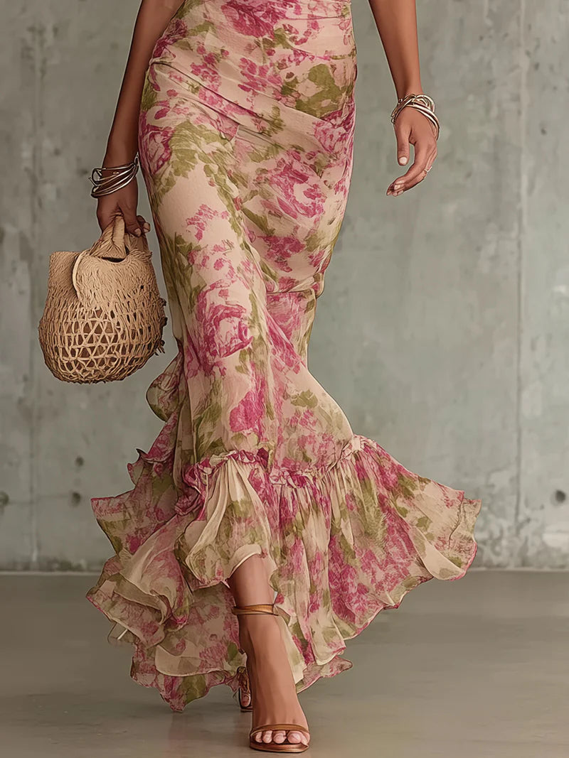 Vera™ | Elegante Bloemen Maxi Jurk