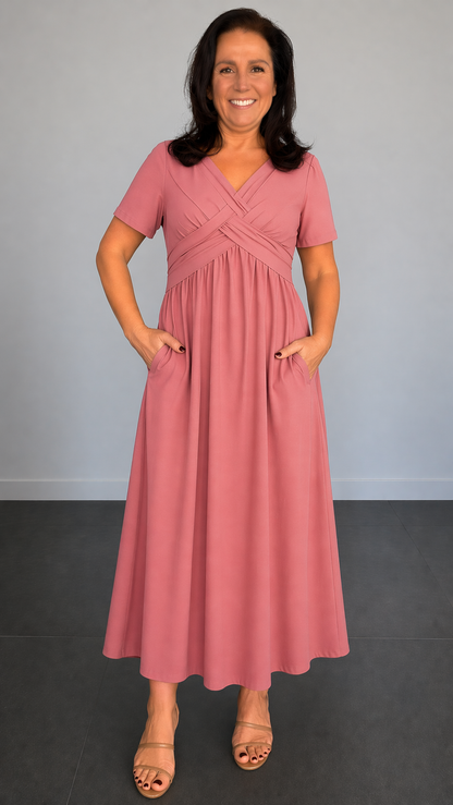 Lotte™ | Comfortabele midi jurk