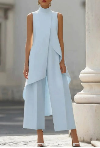 Yara™ | Elegante Mouwloze Jumpsuit met Drapering 4