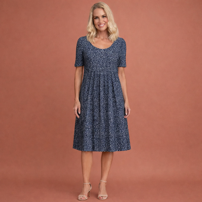 Lara™ | Elegante Bloemen Midi Jurk