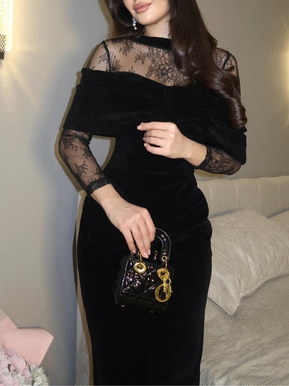 Alix™ | Elegante Kanten Maxi Jurk