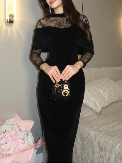 Alix™ | Elegante Kanten Maxi Jurk