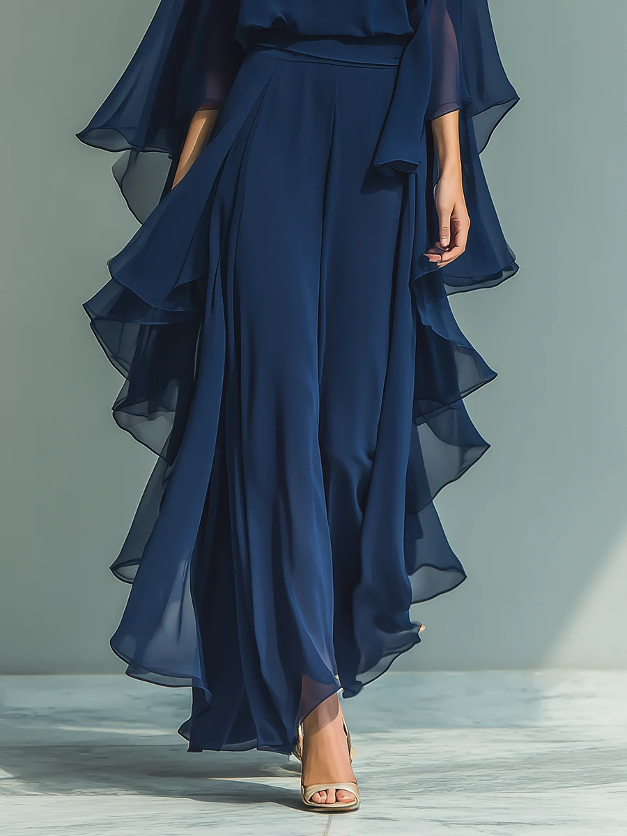 Elin™ | Stijlvolle Gelaagde Maxi Jurk
