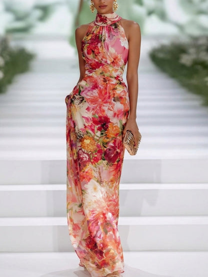 Rosalie™ | Bloemen Buikcamouflerende Maxi Jurk