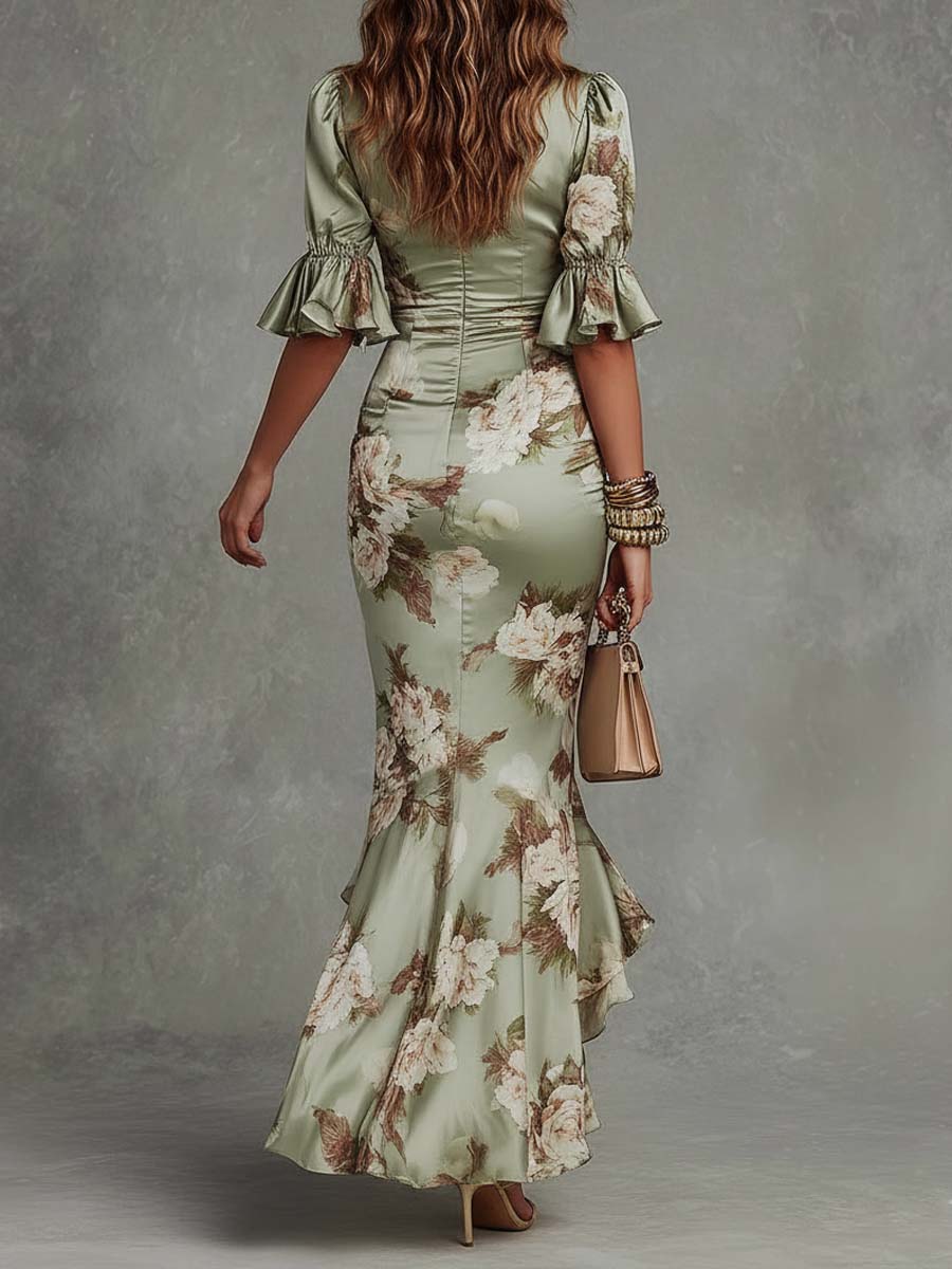 Elisea™ | Elegante Bloemen Maxi Jurk