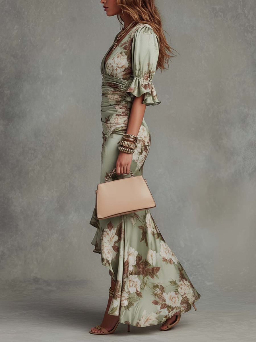 Elisea™ | Elegante Bloemen Maxi Jurk