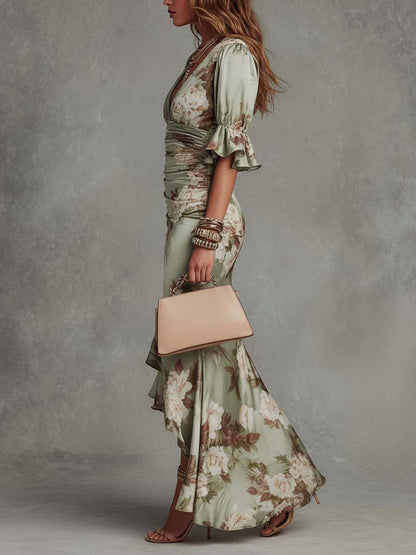 Elisea™ | Elegante Bloemen Maxi Jurk