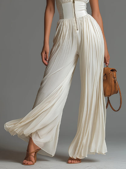 Elise™ | Chique Jumpsuit Met Halternek En Tailleband