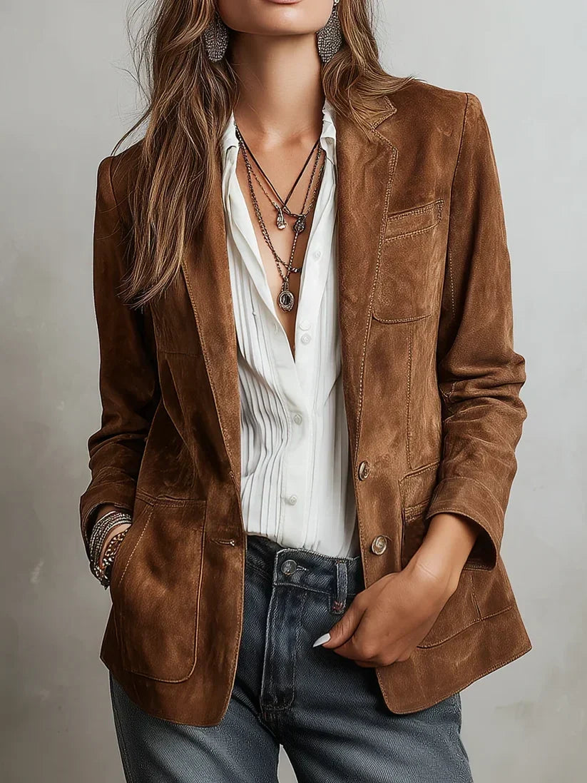 Lenae™ | Vintage Suède-Look Blazer