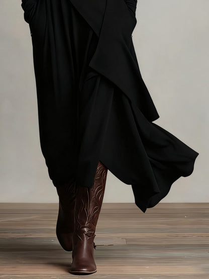 Femke™ | Vintage Asymmetrische Maxi Jurk 8