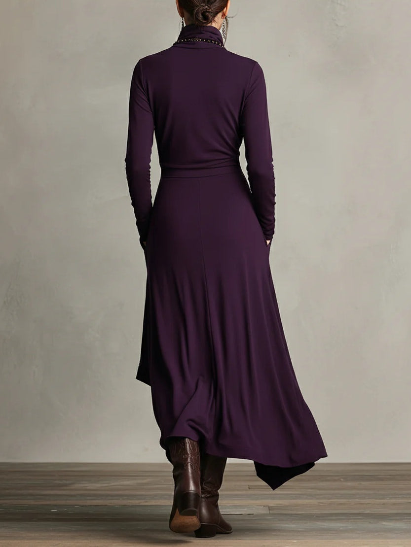 Femke™ | Vintage Asymmetrische Maxi Jurk 2