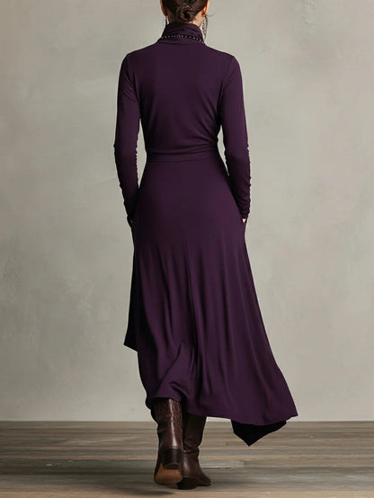 Femke™ | Vintage Asymmetrische Maxi Jurk 2