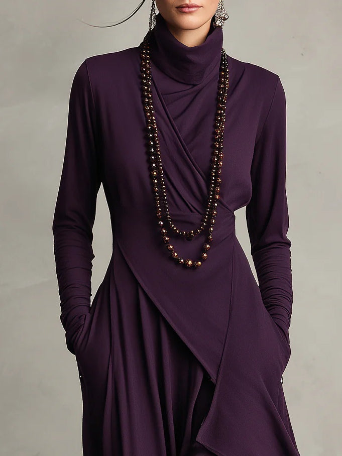 Femke™ | Vintage Asymmetrische Maxi Jurk 4