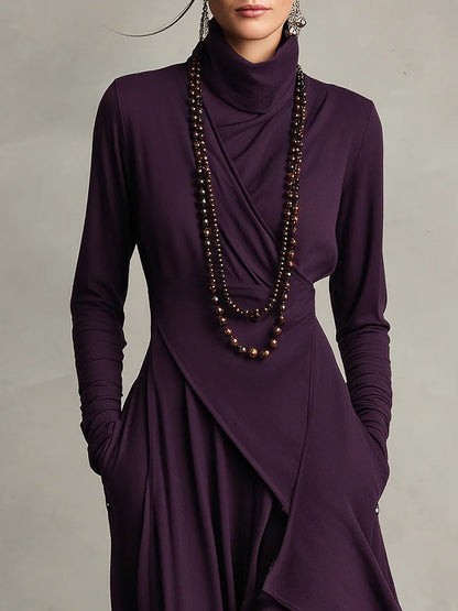 Femke™ | Vintage Asymmetrische Maxi Jurk 4