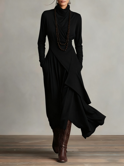 Femke™ | Vintage Asymmetrische Maxi Jurk 6