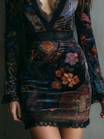 Lona™ | Elegante Fluwelen Minijurk