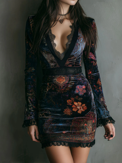 Lona™ | Elegante Fluwelen Minijurk