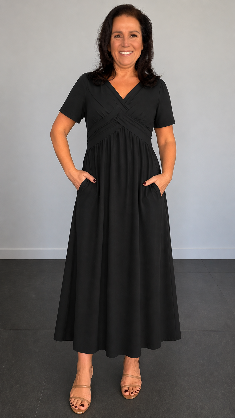 Lotte™ | Comfortabele midi jurk