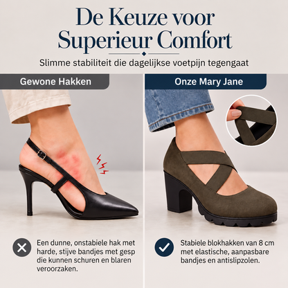 Sofie™ | Orthopedische Plateauhakken Met Kruisbanden