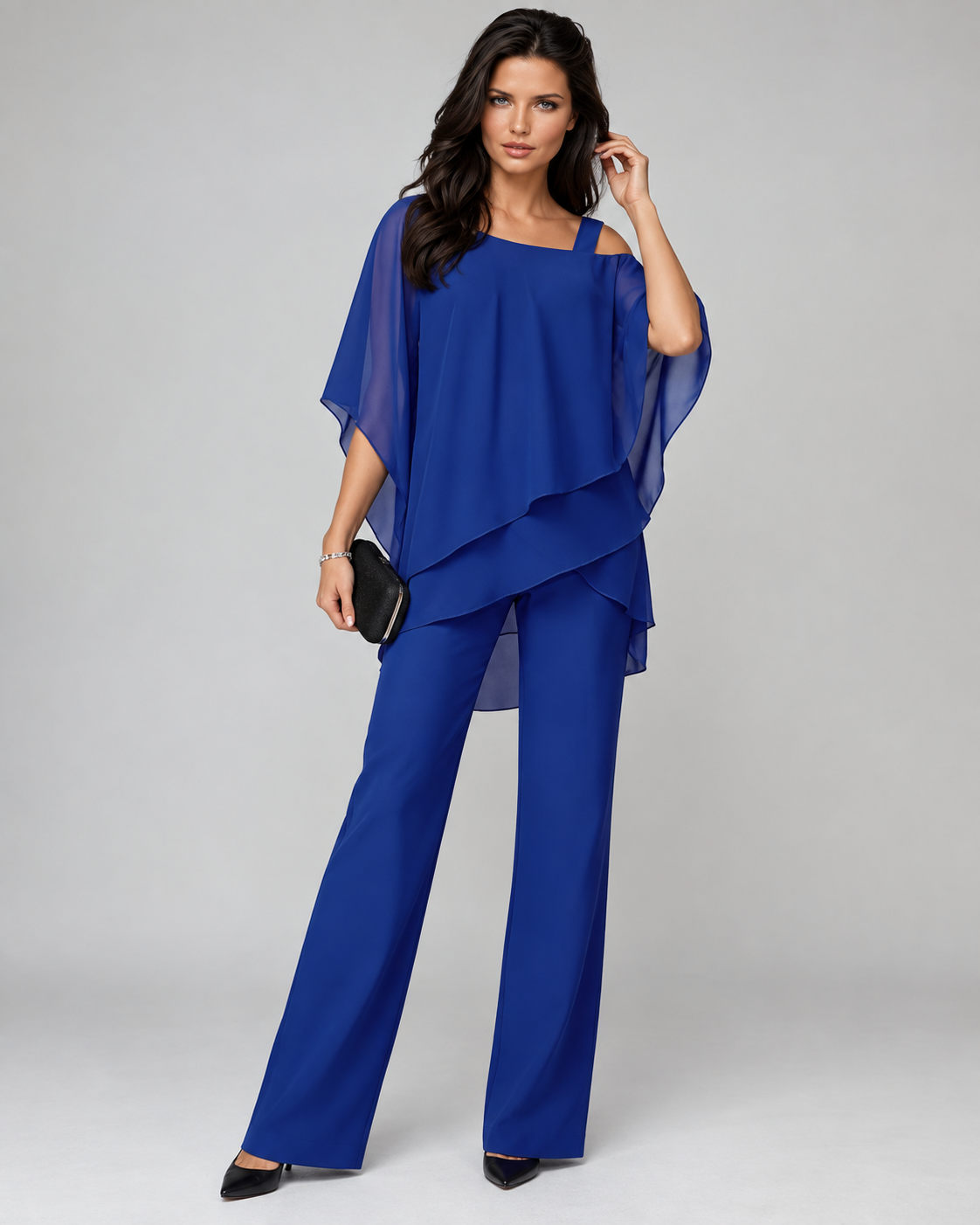 Monique™ | Elegante Tweedelige Set Met Gelaagde Top