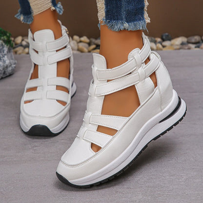 Vina™ | Stijlvolle uitgesneden platform sneakers