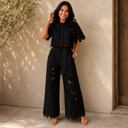 Arielle™ | Elegante Tweedelige Kanten Set
