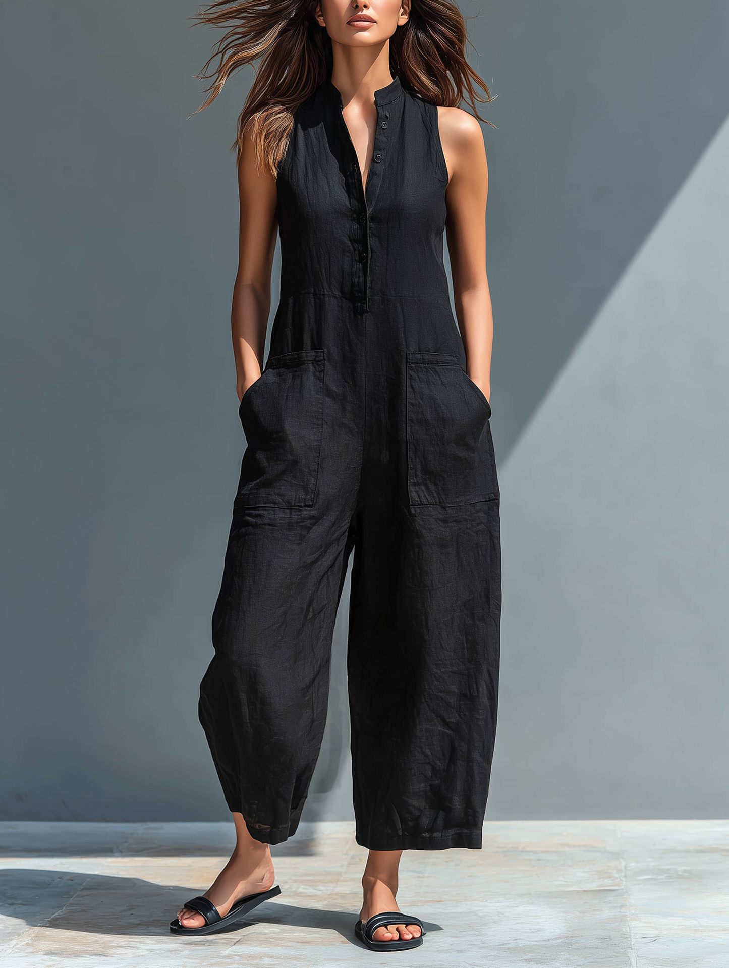 Claire™ | Mouwloze Jumpsuit
